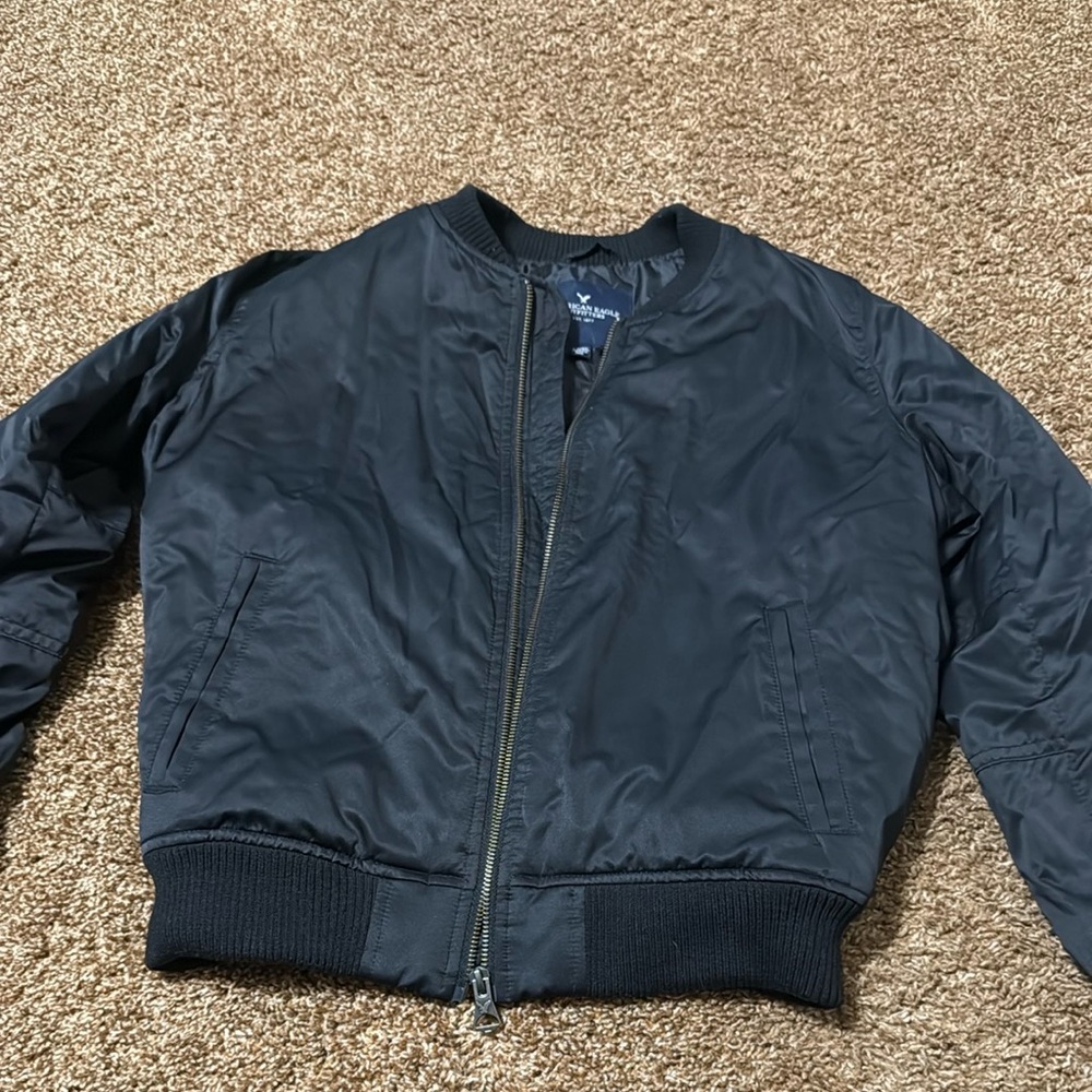 Women’s American Eagle Black Bomber Jacket size small